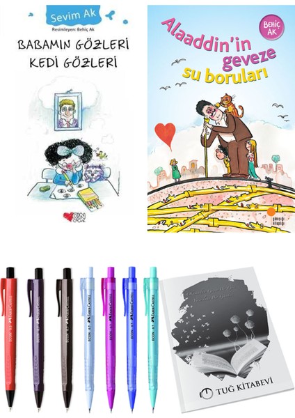Alaaddin’in Geveze Su Boruları ve Babamın Gözleri Kedi Gözleri 2'li Set - Kalem