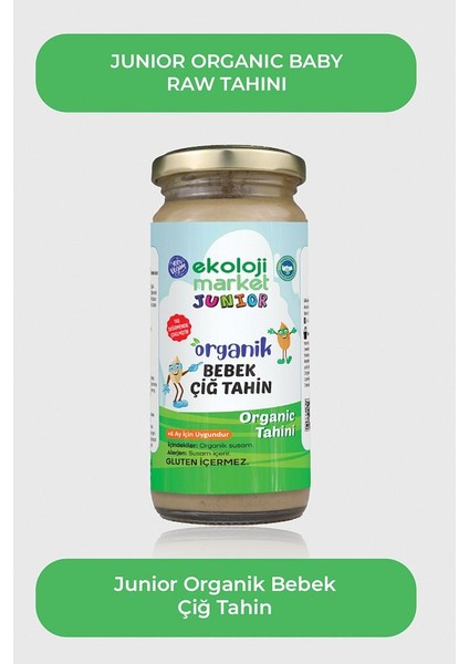 Organik Bebek Çiğ Tahin 230 gr 6 Lı Paket Organic Baby Raw Tahini 230 gr 6 Pack fiyatları