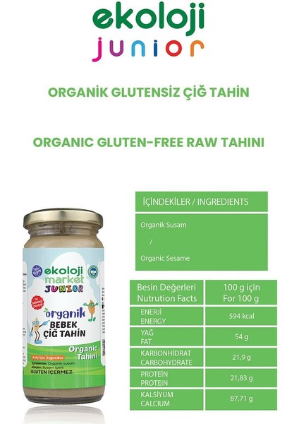 Organik Bebek Çiğ Tahin 230 gr 6 Lı Paket Organic Baby Raw Tahini 230 gr 6 Pack modelleri