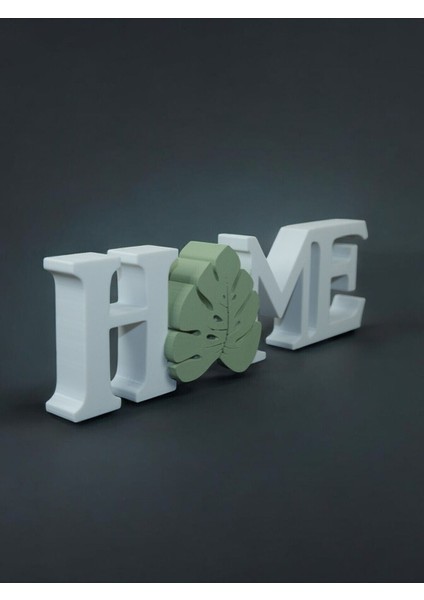 Yeşil Yaprak Detaylı Dekoratif Obje, 10x10 cm, Plastik, Beyaz fırsatları
