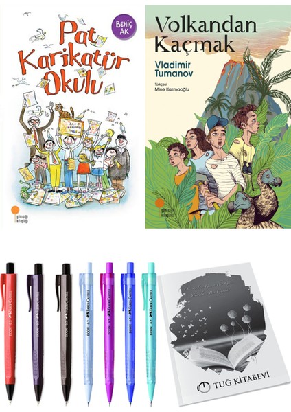 Volkandan Kaçmak ve Pat Karikatür Okulu 2'li Set - Kalem