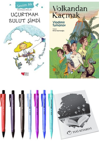 Volkandan Kaçmak ve Uçurtmam Bulut Şimdi 2'li Set - Kalem