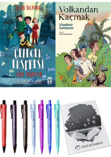 Volkandan Kaçmak ve Gelecek Ekspresi Çöp Dünya 2'li Set - Kalem