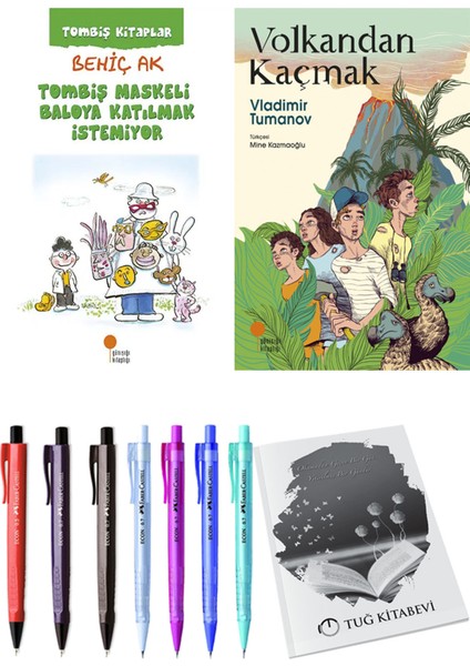 Volkandan Kaçmak ve Tombiş Maskeli Baloya Katılmak İstemiyor 2'li Set - Kalem