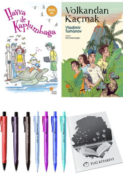 Volkandan Kaçmak ve Havva ile Kaplumbağa 2'li Set - Kalem