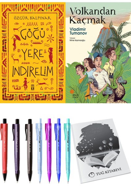 Volkandan Kaçmak ve Göğü Yere İndirelim 2'li Set - Kalem