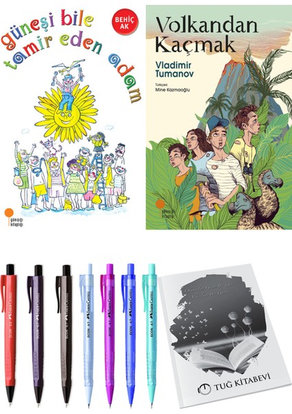 Volkandan Kaçmak ve Güneşi Bile Tamir Eden Adam 2'li Set - Kalem