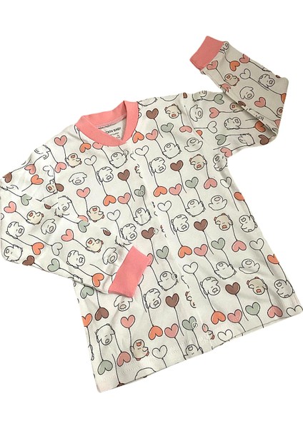 Kız Çocuk Pijama Takımı (3-6 YAŞ) Pamuktan Balonlu Civciv Desenli fiyatları