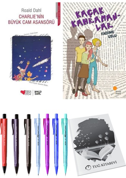 Kaçak Kahramanlar ve Charlie'nin Büyük Cam Asansörü 2'li Set - Kalem