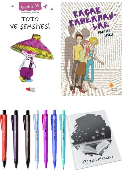 Kaçak Kahramanlar ve Toto ve Şemsiyesi 2'li Set - Kalem