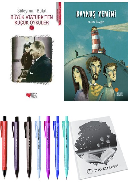 Baykuş Yemini ve Büyük Atatürk'ten Küçük Öyküler 1 2'li Set - Kalem