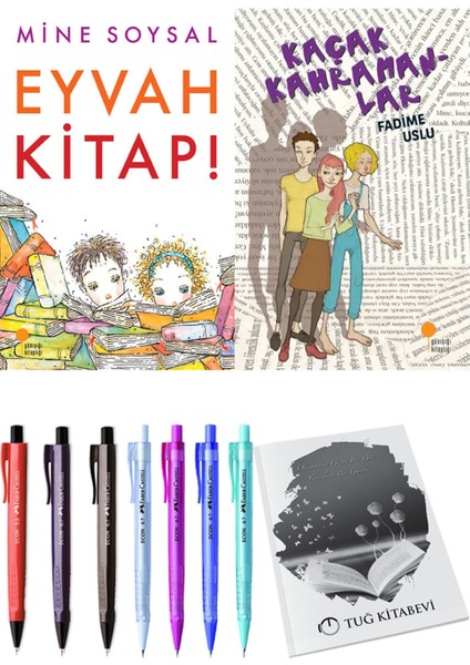 Kaçak Kahramanlar ve Eyvah Kitap! 2'li Set - Kalem