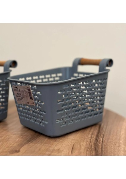 Dolap Içi Düzenleyici (Mini Sepet) 1 Adet Koyu Gri (Antrasit)