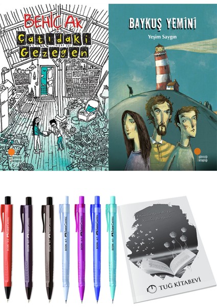 Baykuş Yemini ve Çatıdaki Gezegen 2'li Set - Kalem