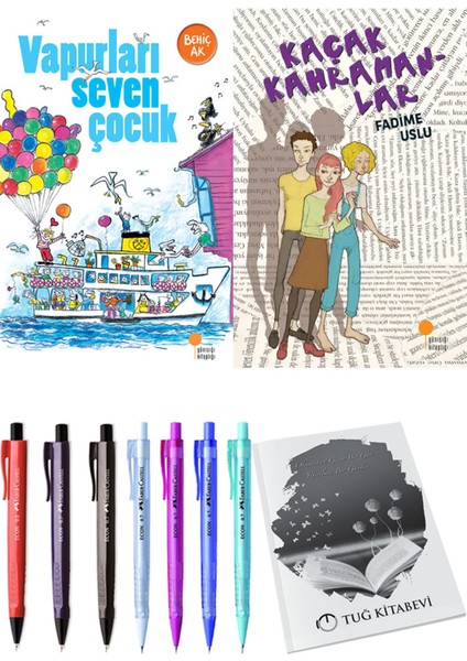 Kaçak Kahramanlar ve Vapurları Seven Çocuk 2'li Set - Kalem