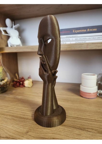 El Biblo, Maske Tutan Figür, Ev Dekor, Kahverengi, 8x19 cm fiyatları