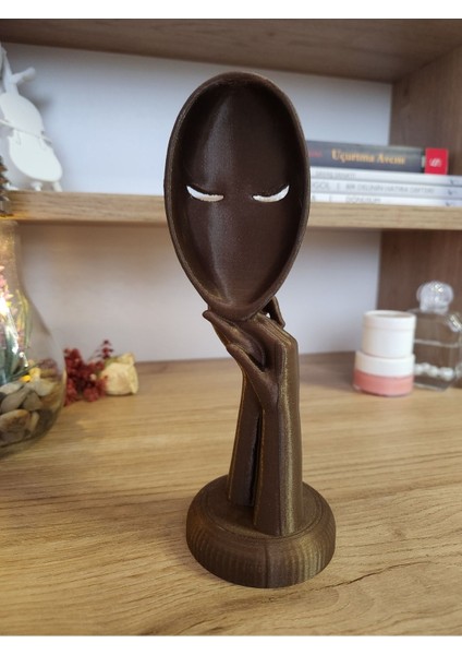 El Biblo, Maske Tutan Figür, Ev Dekor, Kahverengi, 8x19 cm fırsatları