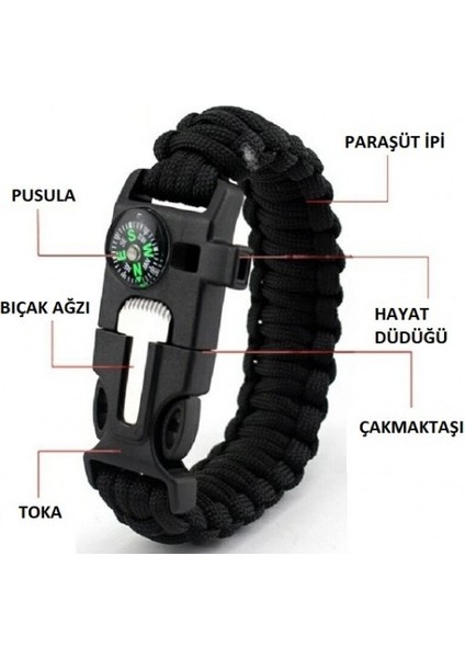 Survival Kamp Bileklik Düdük Çok Amaçlı modelleri