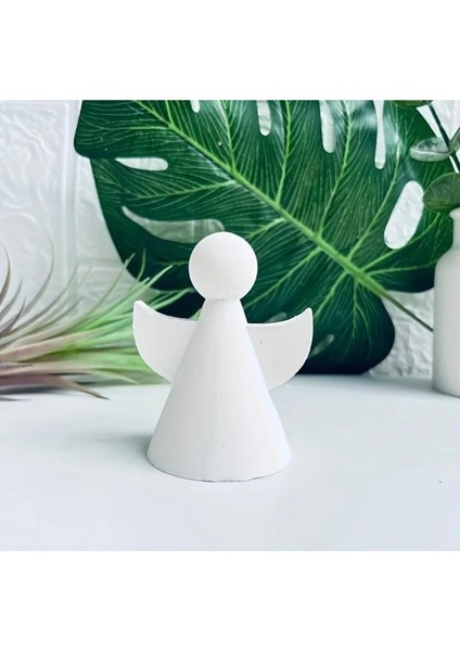 Beyaz Betondan Melek Figürleri Dekoratif 3'lü Set, 8x6 cm fiyatları