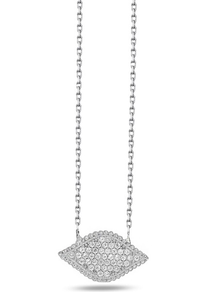 Timeless Series Zirkon Taşlı Gümüş Sonsuz Görüş Kolyesi