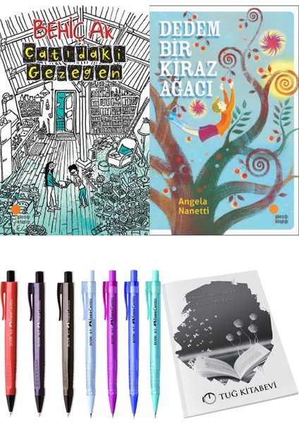 Dedem Bir Kiraz Ağacı ve Çatıdaki Gezegen 2'li Set - Kalem