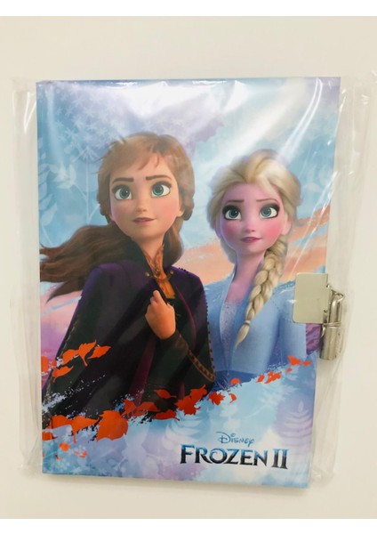 Kırtasiye Seti ( Frozen Kilitli Hatıra Defteri - Uçlu Kalem Tüylü Taşlı - Silgi )