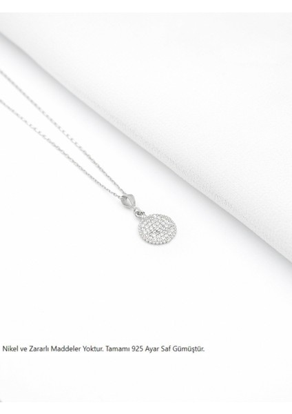 Timeless Series Zirkon Taşlı Gümüş Parıltılı Küre Kolyesi fiyatları