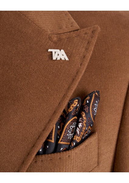Italyan Stil Slim Fit Kadife Erkek Tek Ceket Kahverengi T13184 indirimleri