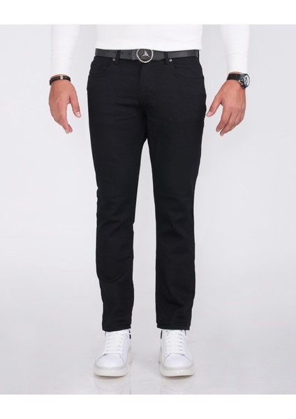 Italyan Kesim Slim Fit Erkek Kot Pantolon Siyah T13330