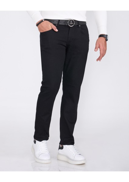 Italyan Kesim Slim Fit Erkek Kot Pantolon Siyah T13330 modelleri