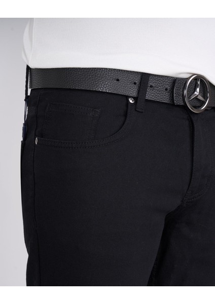 Italyan Kesim Slim Fit Erkek Kot Pantolon Siyah T13330 fırsatları