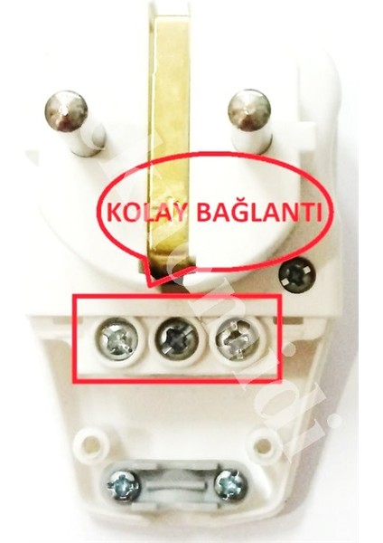 Anahtarlı Topraklı Fiş Kolay Bağlantı