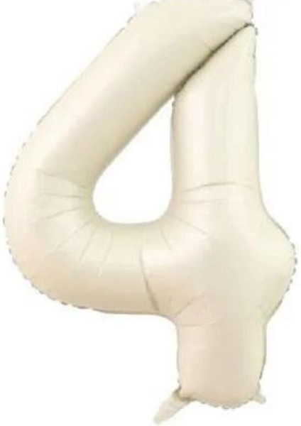 Yaş Retro Bej 34" (76CM) Yaş Balonlu Latte Bej Kahve Yıldız Balon Retro Doğum Günü Yaş Balon Seti