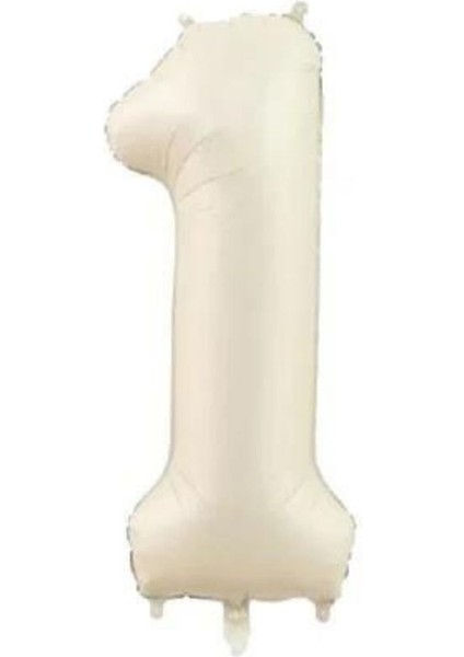 Yaş Retro Bej 34" (76CM) Yaş Balonlu Latte Bej Kahve Yıldız Balon Retro Doğum Günü Yaş Balon Seti