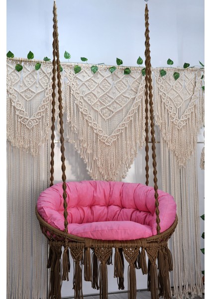 Makrome Relax Salıncak ( Kahve ) Minderli fırsatları