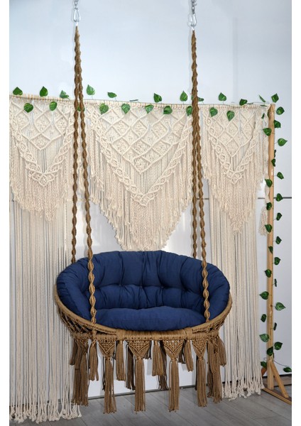 Makrome Relax Salıncak ( Kahve ) Minderli fırsatları