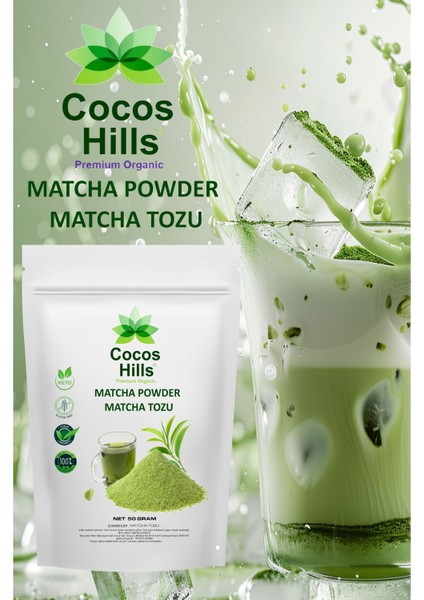 Matcha Powder Premium Quality Matcha Tozu Premium Kalite 50 gram