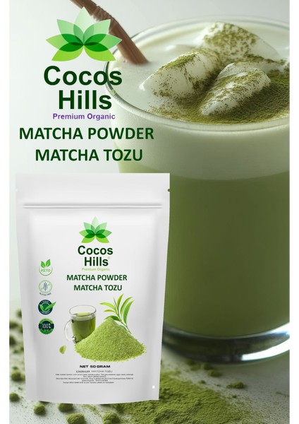 Matcha Powder Premium Quality Matcha Tozu Premium Kalite 50 gram