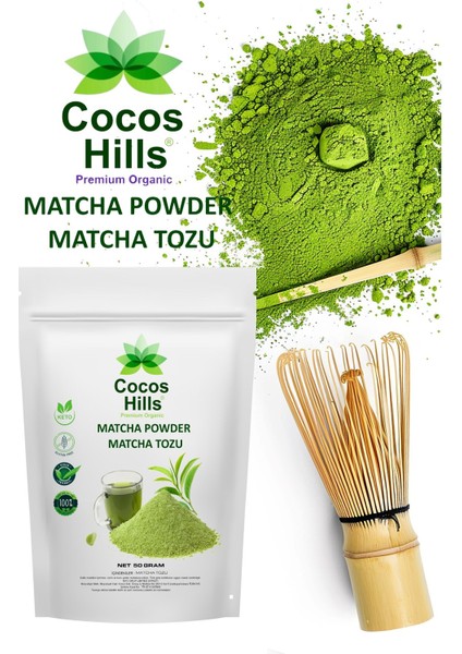 Matcha Powder Premium Quality Matcha Tozu Premium Kalite 50 gram