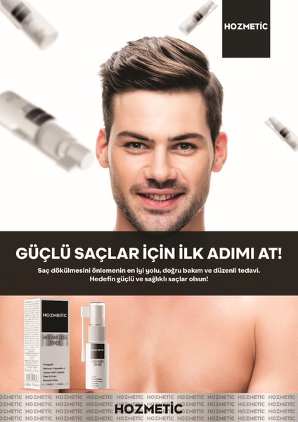 Saç dökülmesine karşı Sprey güçlendirici besleyici dolgunlaştırıcı besleyici Serum - Anti Hair Lotion Caffein - Biotin - Procopil Çıkarmaya