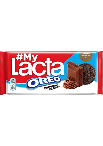 Lakta Oreo Brownie Flavor - Milk Chocolate With Cocoa Cream 105G