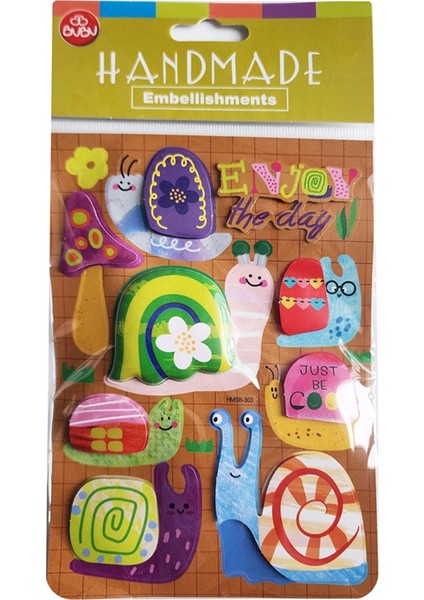 Bu-Bu Handmade Stıckers Salyangozlar 12,5X23,5 BUBU-HMSB-303