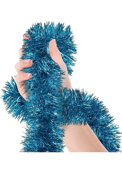 Yılbaşı Doğum Günü Parti Kutlama Süs Boyun Süsü Mavi 2 Metre 1 Adet