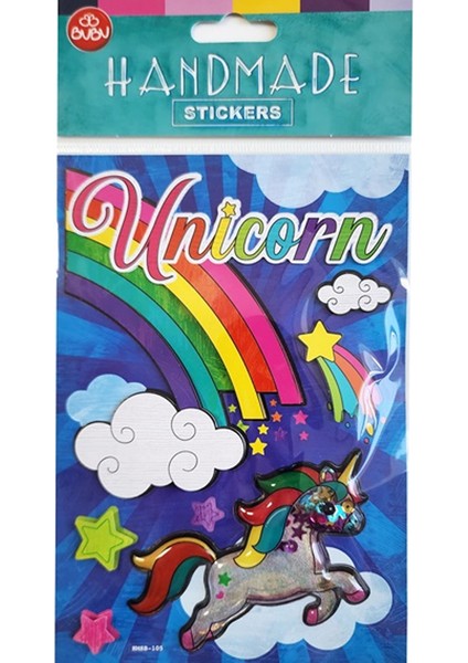 Bu-Bu Handmade Stıckers Unıcorn 12,5X23,5 BUBU-HMSB-105