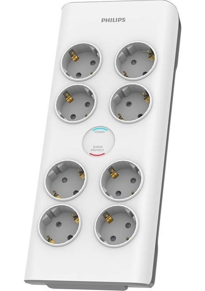 Phılıps SPN7080WA Akım Korumalı Priz 900J (2mt) 8 Li