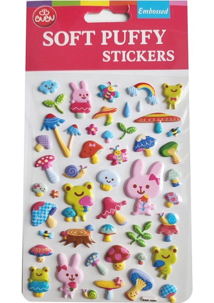 Bu-Bu Soft Puffy Stıckers Forest Life 10,9X20,5 BUBU-SWP-1009B
