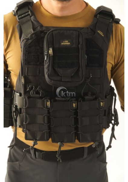 Lynx Armour® Hücum Yeleği, Model-2, Siyah