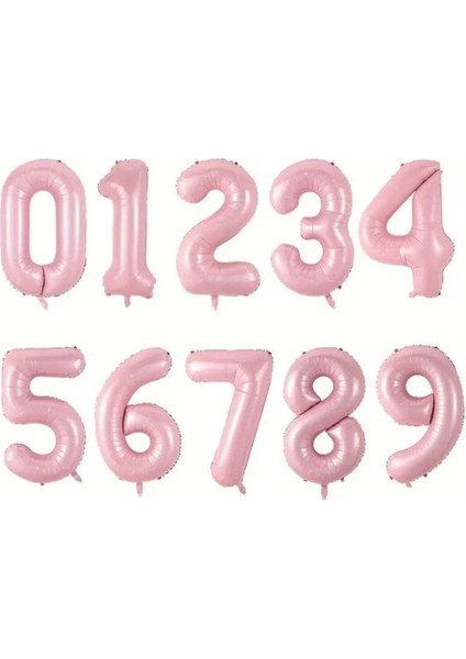 4 Yaş Doğum Günü Parti Seti Pembe Yaş Balon Kedi ve Konfetili Folyo Balon Parti Seti