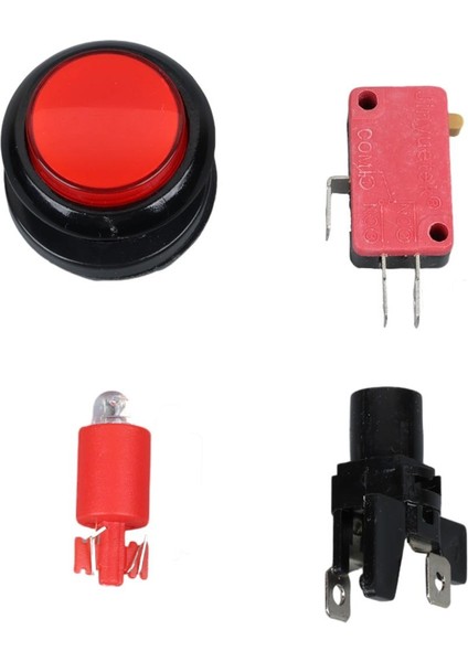 IC-180J-1 Atari Butonu 12V Ledli Kafa Çapı 24MM Delik Çapı 24MM