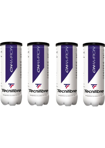 Tecnifibre Champion 3'lü 4 Kutu Tenis Topu modelleri